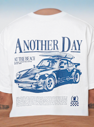 Another Cotton Lab, Another Day Oversized T-Shirt, white, Image 4 of 5