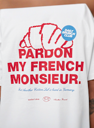 Another Cotton Lab, Pardon Monsieur Oversized T-Shirt, white, Image 4 of 5