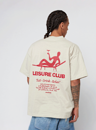 Another Cotton Lab, Leisure Club Oversized T-Shirt, beige, Image 1 of 5