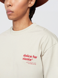 Another Cotton Lab, Leisure Club Oversized T-Shirt, beige, Image 3 of 5