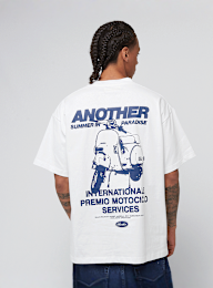 Another Cotton Lab, Summer in Paradise Oversized T-Shirt, white, Image 1 of 5