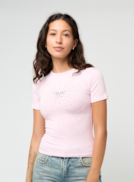 Felicious, Glowing Butterfly Tee, light pink, Image 1 of 4