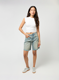 Urban Classics, Ladies Cropped Wrapped Top, white, Image 4 of 4