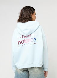New Balance, Reimagined Fleece Oversized Hoodie black, blue, Image 1 of 5