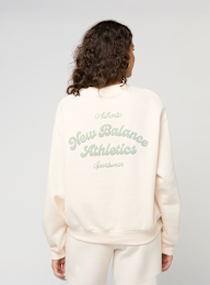 New Balance, Linear Heritage Fleece Crew rich oak, beige, Image 1 of 5