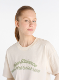New Balance, Linear Heritage Oversized T-Shirt, beige, Image 3 of 4
