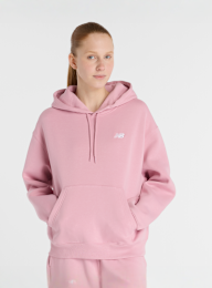 New Balance, Sport Essentials Fleece Hoodie, Pink, Image 1 of 5