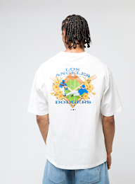 New Era, MLB Baseball Graphic Oversize Tee Los Angeles Dodgers, white, Image 1 of 6