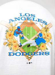 New Era, MLB Baseball Graphic Oversize Tee Los Angeles Dodgers, white, Image 4 of 6