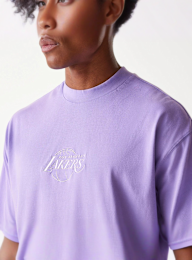 New Era, NBA Los Angeles Lakers Washed T-Shirt, purple, Image 3 of 4