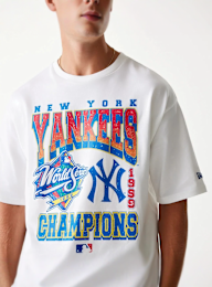 New Era, MLB New York Yankees World Series Oversized Tee, white, Image 3 of 4