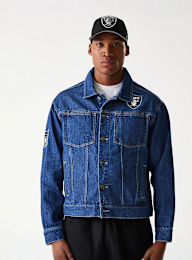 New Era, NFL Las Vegas Raiders Denim Jacket, blue, Image 2 of 5