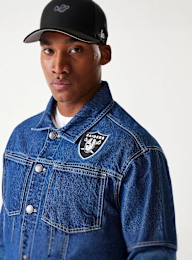 New Era, NFL Las Vegas Raiders Denim Jacket, blue, Image 3 of 5