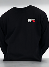 New Balance, Athletics Premium Logo Crew, black, Image 3 of 3