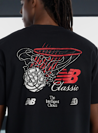 New Balance, Hoops Classic Graphic T-Shirt, black, Image 3 of 4