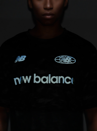 New Balance, All-Over-Print Polytee, black, Image 4 of 5