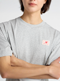 New Balance, Woven Label T-Shirt, grijs, Afbeelding 3 van 6