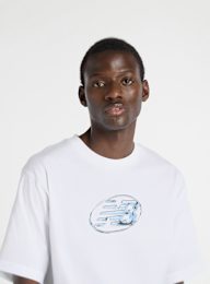 New Balance, Chrome T-Shirt, wit, Afbeelding 3 van 4