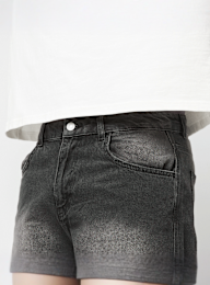 Decibel, Baggy Denim Shorts, grey, Image 3 of 5