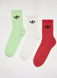 adidas Originals, 3 PACK - Trefoil Cushion Crew Socks, multi-colour, Image 1 of 2