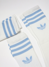 adidas Originals, adicolor Crew Sokken (3 Pack), wit, Afbeelding 2 van 2