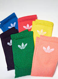 adidas Originals, 6 PACK - Trefoil Cushion Crew Socks, multi-colour, Image 2 of 2