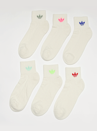 adidas Originals, 6 PACK - adicolor Trefoil Ankle Socken, wit, Afbeelding 1 van 2