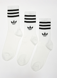 adidas Originals, adicolor Crew Socken  (3 Paar), wit, Afbeelding 1 van 2