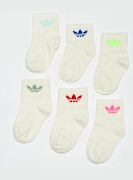 adidas Originals, 6 PACK - adicolor Trefoil Ankle Socks Kids, beige, Image 1 of 2