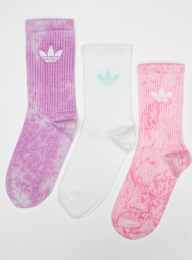 adidas Originals, 3 PACK - Tie Dye Crew Socks, multi-colour, Image 1 of 2