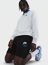 Nike, Sportswear Athletic French-Terry Shorts, black, Image 5 of 5