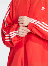 adidas Originals, Firebird Oversized Track Jacket, red, Image 4 of 5