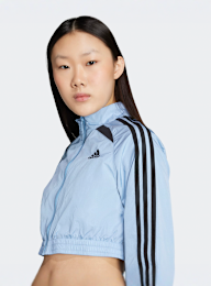 adidas Originals, Teamgeist Adicolor Cropped Track Top, blauw, Afbeelding 3 van 5