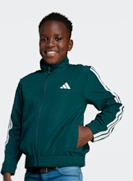 adidas Originals, 3-strepen geweven kids trainingspak, groen, Afbeelding 3 van 4