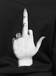 Miss Tee, I Dont Give A Hoody, black, Image 4 of 5