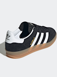 adidas Originals, Gazelle Indoor (GS), black, Image 4 of 8