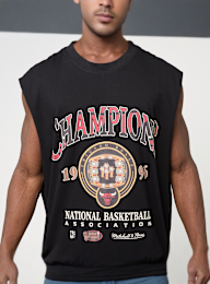 Mitchell & Ness, NBA CHICAGO BULLS 96 CHAMPION RINGS SLEEVELESS TSHIRT black, black, Image 3 of 4