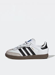adidas Originals, Samba OG Comfort Closure Elastic Lace Toddlers, white, Image 1 of 8