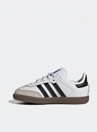 adidas Originals, Samba OG Comfort Closure Elastic Lace Toddlers, white, Image 2 of 8
