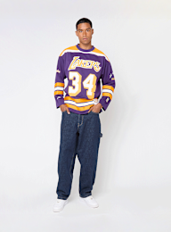 Mitchell & Ness, NBA Los Angeles Lakers Maxxed Out Fashion Jersey, purple, Image 7 of 7