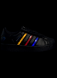 adidas Originals, Superstar LED Lights Comfort Closure Elastic Lace (PS), black, Image 9 of 9