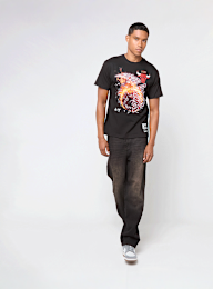 Mitchell & Ness, NBA Chicago Bulls HWC Blaze Graphic Tee, black, Image 5 of 5