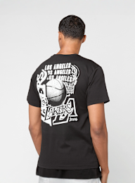 Mitchell & Ness, NBA Los Angeles Lakers HWC Overlap Graphic Tee, black, Image 1 of 6