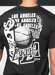 Mitchell & Ness, NBA Los Angeles Lakers HWC Overlap Graphic Tee, black, Image 5 of 6