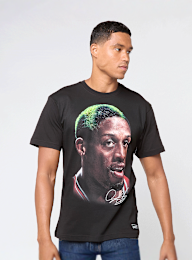 Mitchell & Ness, NBA Chicago Bulls Player Big Face Tee, black, Image 1 of 4