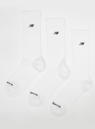 New Balance, 3 PACK - NB BLACK PATCH LOGO CREW -  white/grey/black, wit, Afbeelding 1 van 2