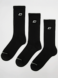 New Balance, 3 PACK - NB BLACK PATCH LOGO CREW -  white/grey/black, zwart, Afbeelding 1 van 2