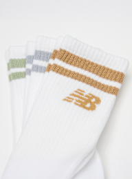 New Balance, 3 PACK - Everyday Stripe Midcalf, white, Image 2 of 2