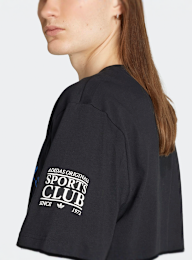 adidas Originals, 90s Football Tee, black, Image 4 of 5