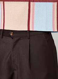 Prohibited, Pleated Shorts, brown, Image 3 of 5